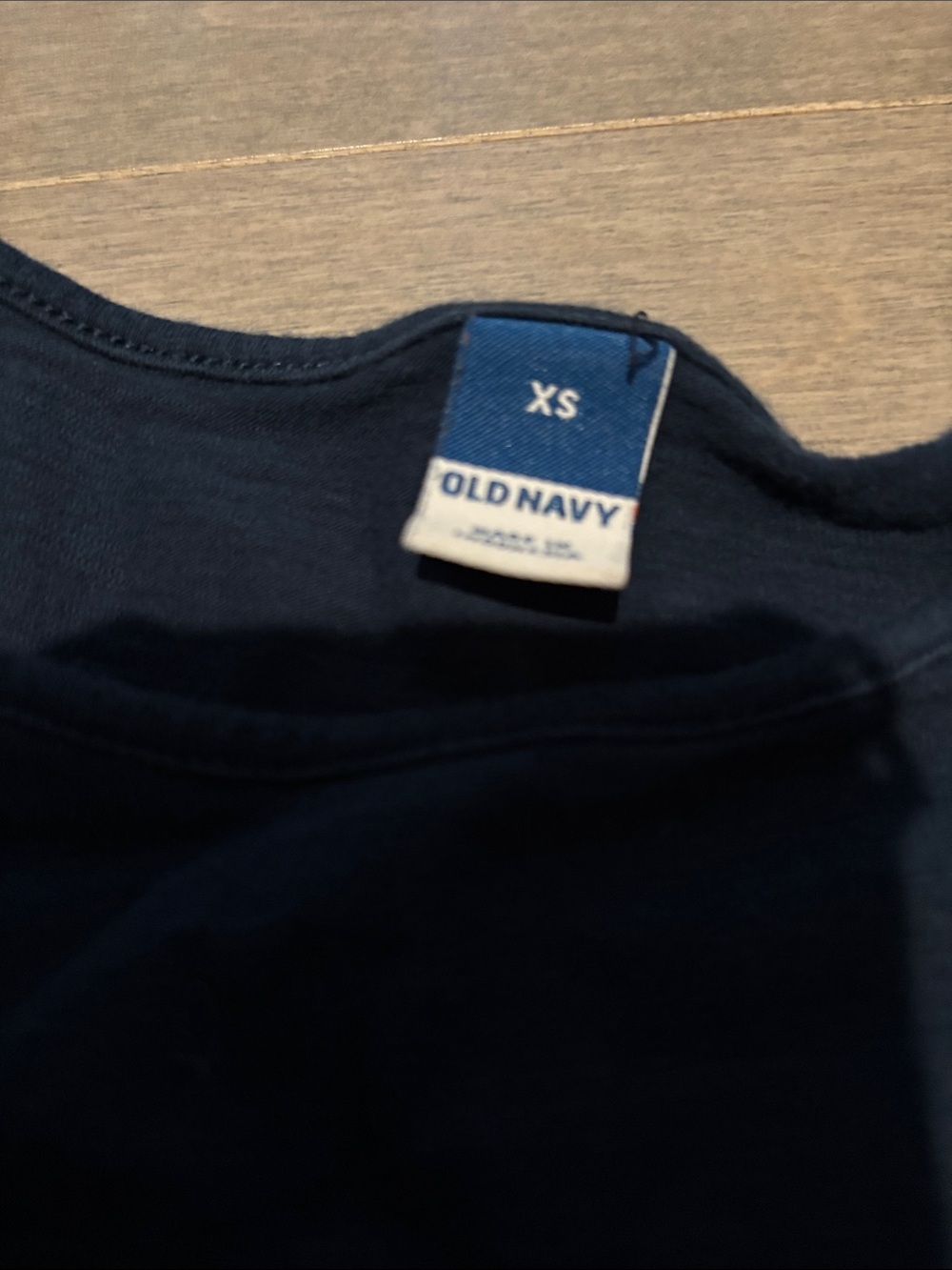 Old Navy Navy Short-Sleeve Midi Dress - Picture 2 of 2